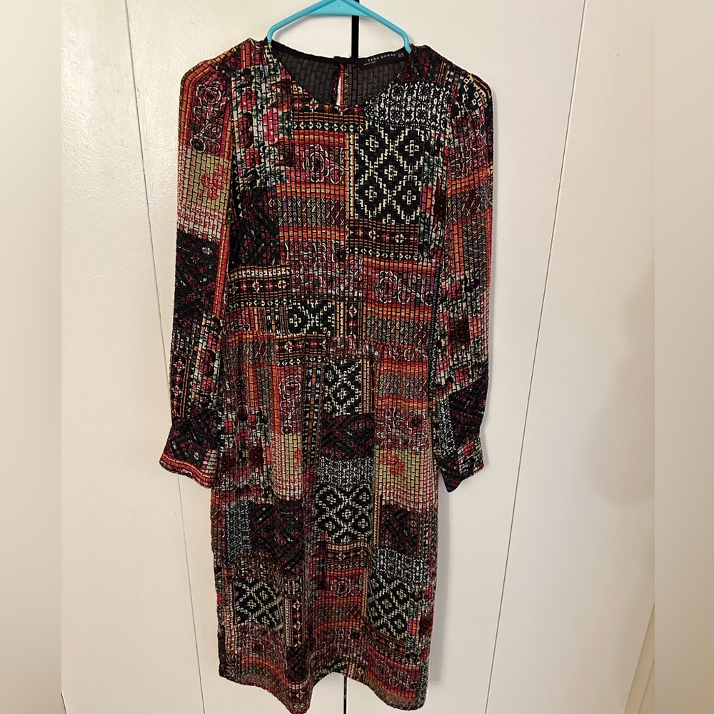 ZARA Patchwork Dress